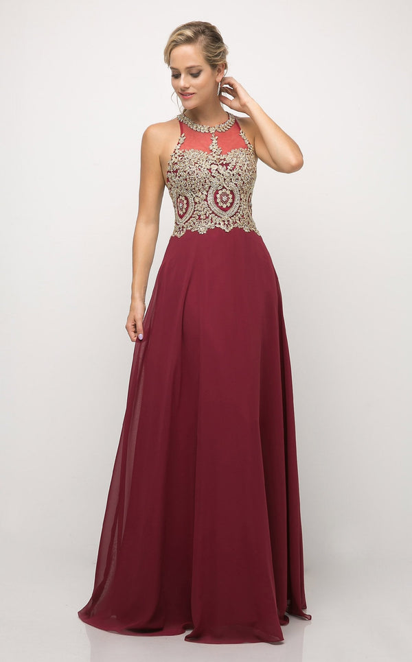 Cinderella Divine UJ0120 Burgundy-Gold