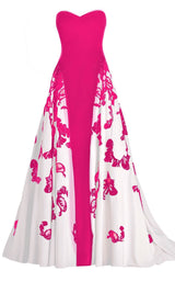 Janique W1376 Fuchsia/White