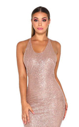 Portia and Scarlett Yvonne Gown Rose Gold