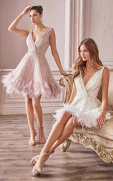 Andrea and Leo A1012 Mauve&White