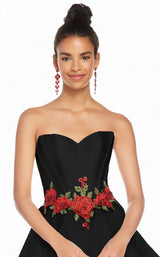 Alyce 3867 Black-Red Rose