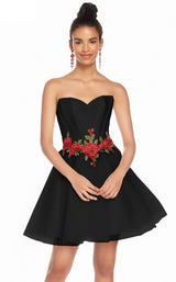 Alyce 3867 Black-Red Rose