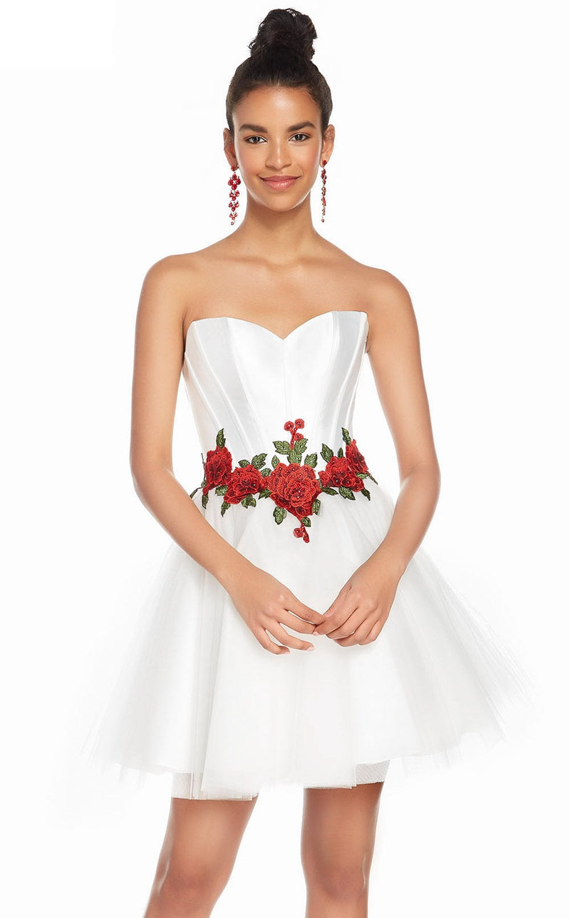 Alyce 3867 Diamond White-Red