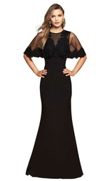 Love Honor Capelet Gown