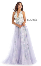 Clarisse 8205 Ivory-Lilac-Print