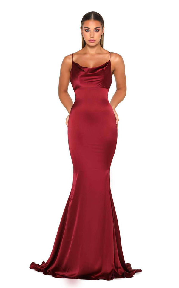 Portia and Scarlett Dana Gown Deep-Red
