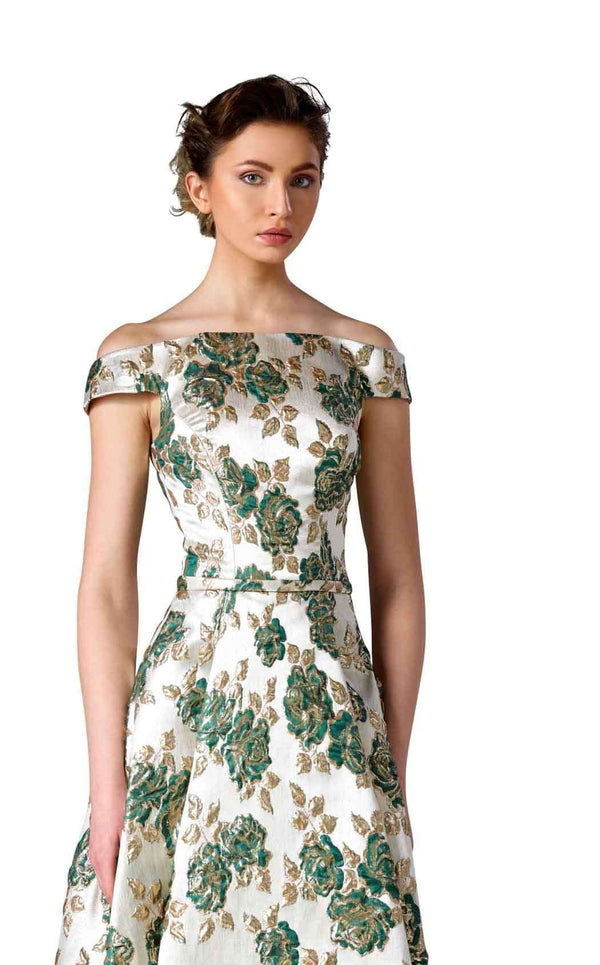 Edward Arsouni Couture 0307 Emerald-Gold