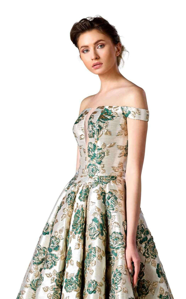 Edward Arsouni Couture 0309 Emerald-Gold