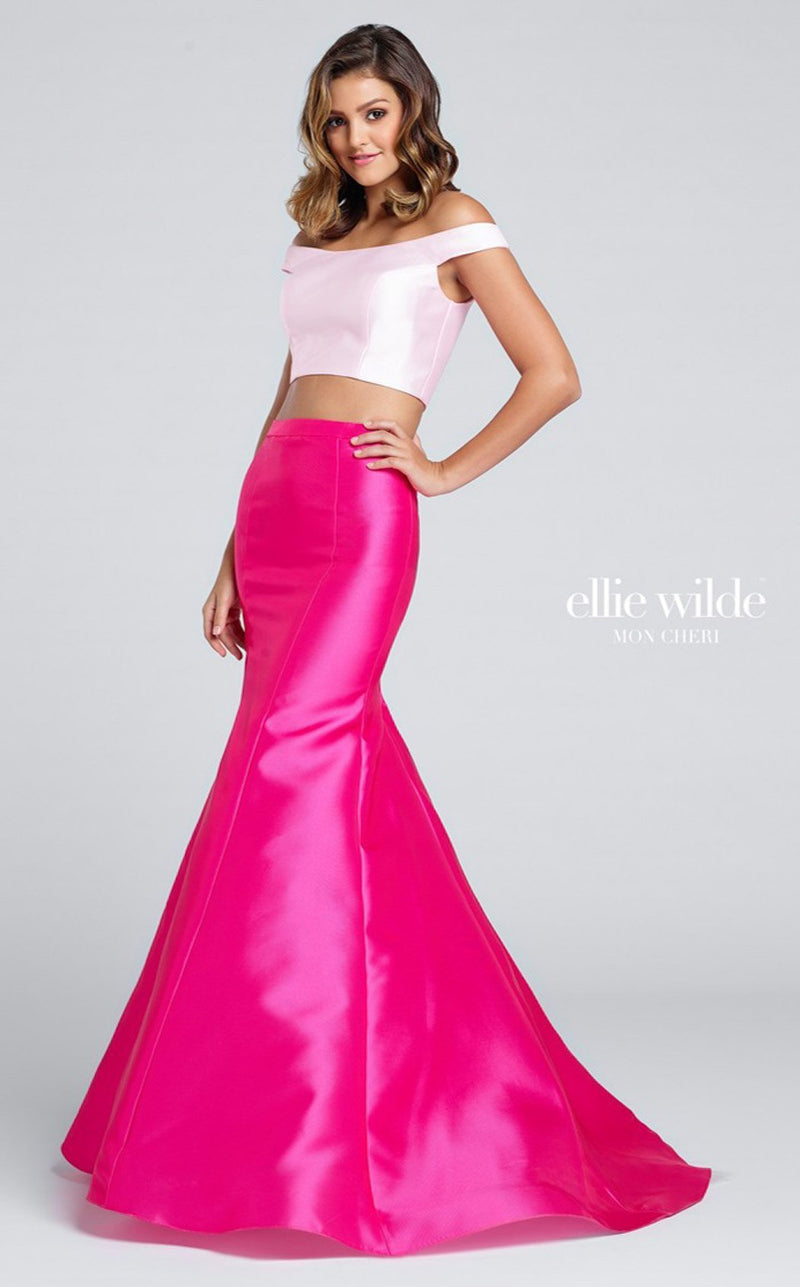 Ellie Wilde EW117024 Pink/ Hot Pink
