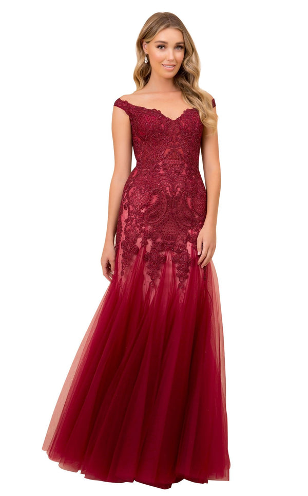 Nox Anabel J325 Burgundy-Nude