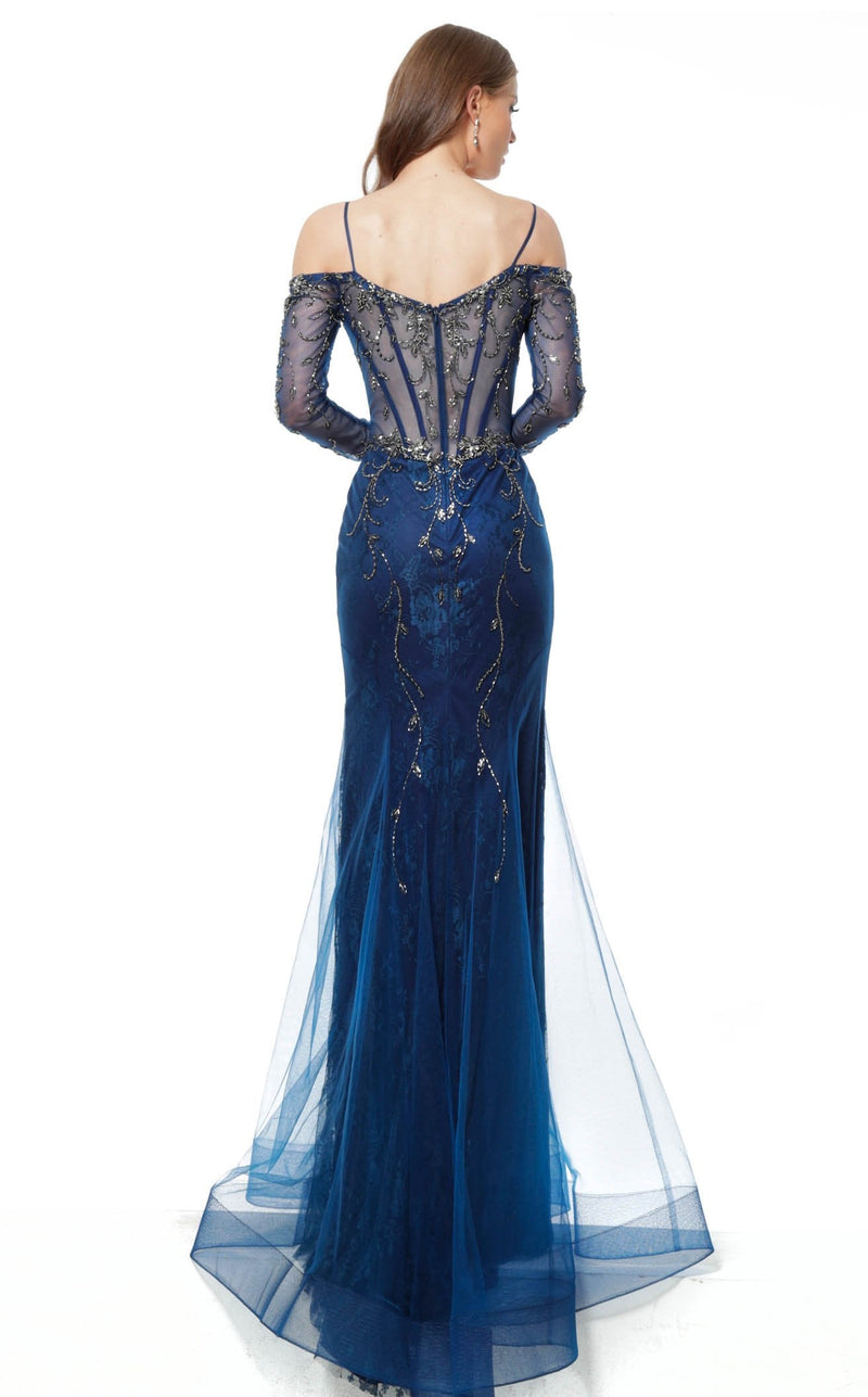 Jovani 1201 Navy/Gunmetal