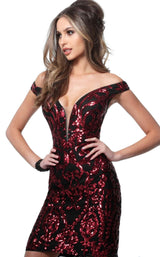 Jovani 2666BG Black-Red