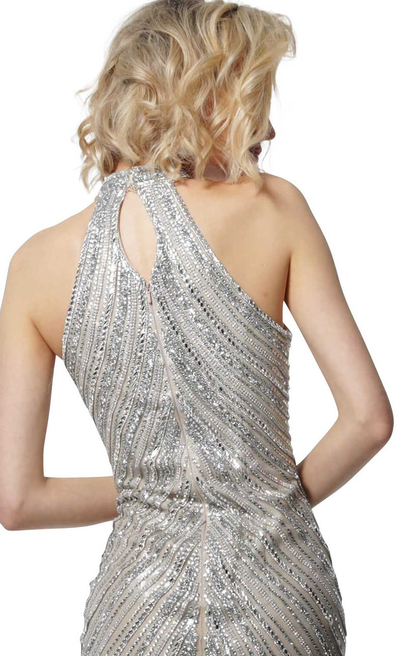 Jovani 3834 Nude/Silver