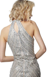 Jovani 3834 Nude-Silver