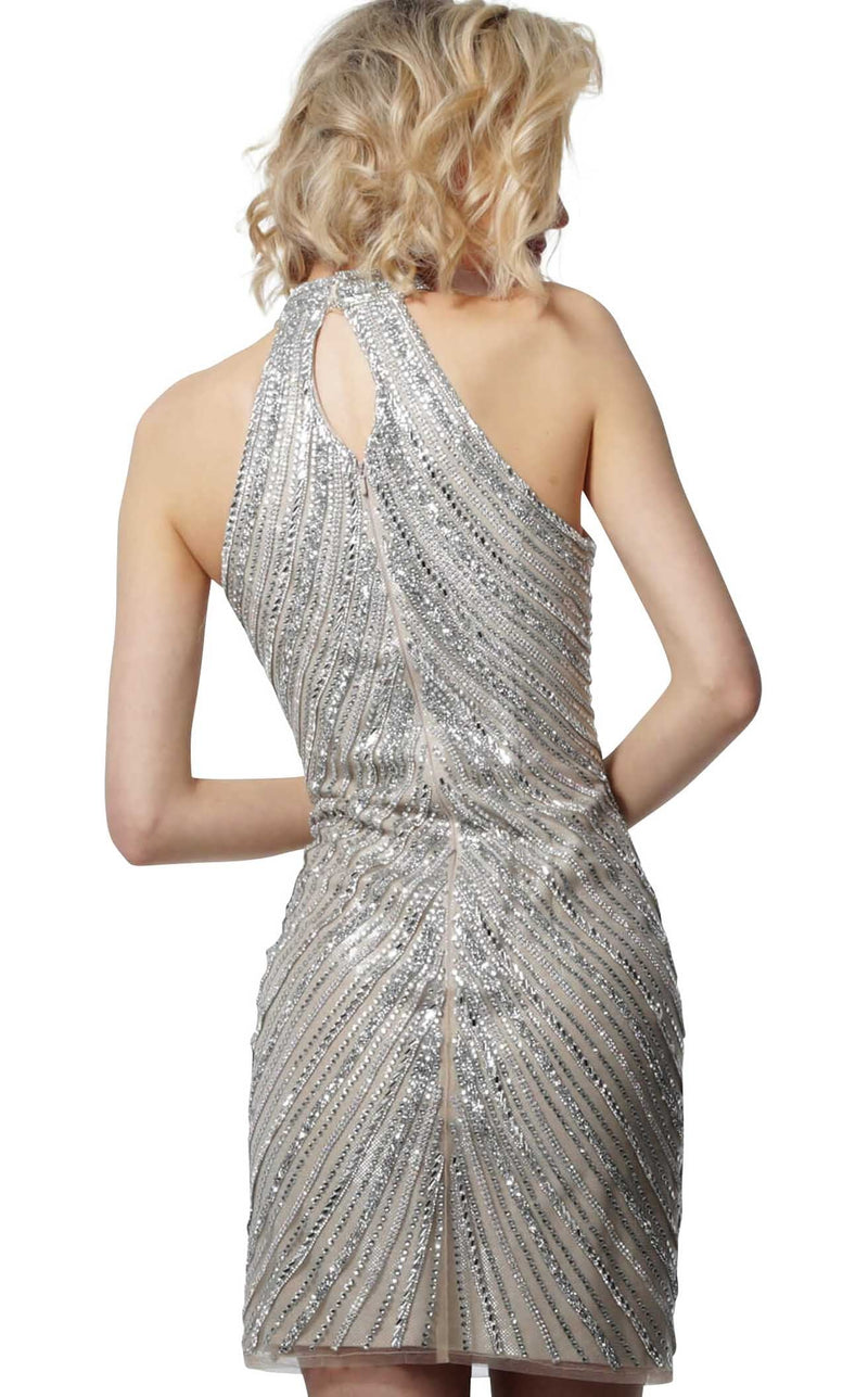 Jovani 3834 Nude/Silver