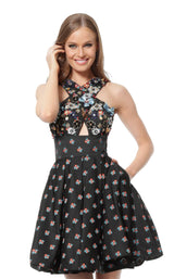 Jovani 57057 Black Multi