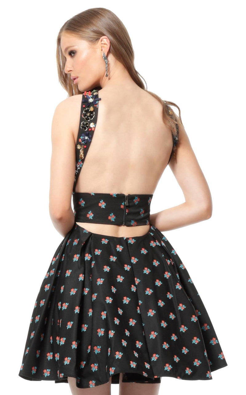 Jovani 57057 Black Multi