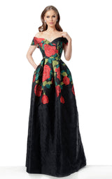 Jovani 64271 Black Multi
