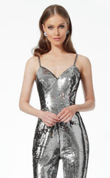 Jovani 64578 Silver Multi