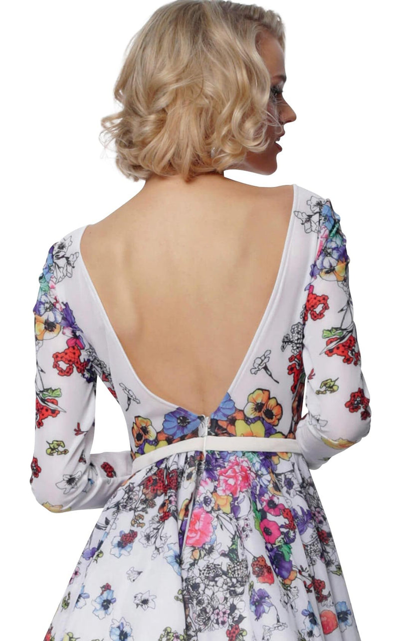 Jovani 65967 White Multi