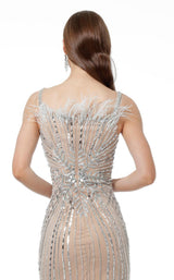 Jovani 66234 Light Blue/Nude