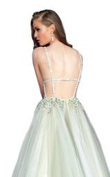 Jovani 66352 Olive Off White