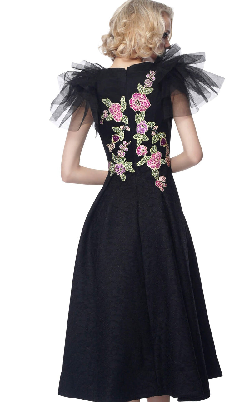 Jovani 66417 Black Multi