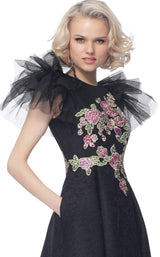 Jovani 66417 Black Multi