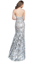 Jovani 67330 Silver/Nude