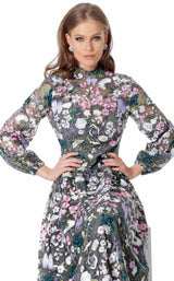 Jovani 68472 Grey Multi