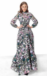 Jovani 68472 Grey Multi