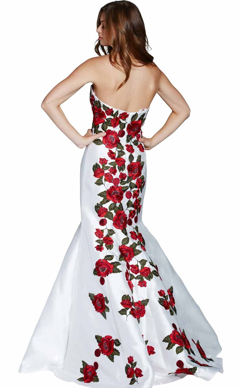 Jovani 48122 Ivory Multi