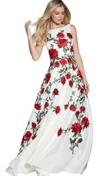 Jovani 48426 White Multi