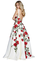 Jovani 48426 White Multi
