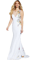 Jovani 50613 Off-White-Multi