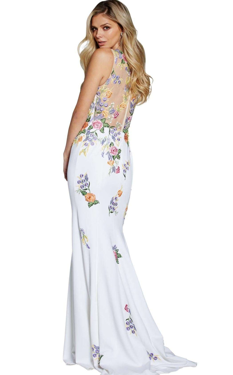 Jovani 50613 Off-White-Multi