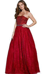 Jovani 54587 Burgundy