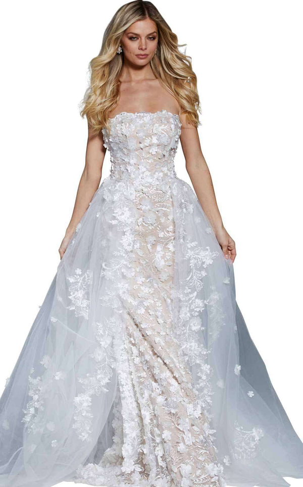 Jovani 55616 Off White/Nude