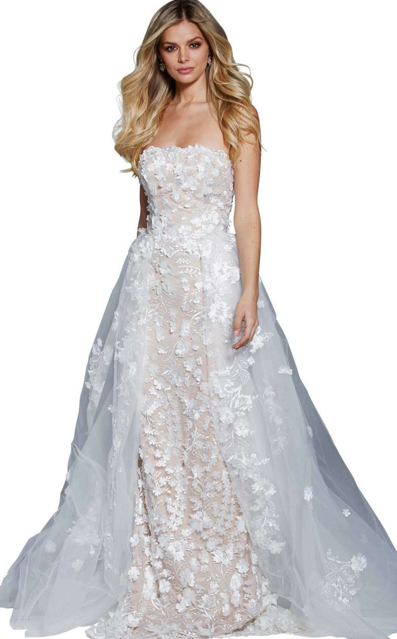 Jovani 55616 Off White/Nude