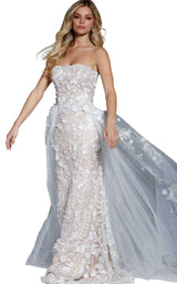 Jovani 55616 Off White/Nude