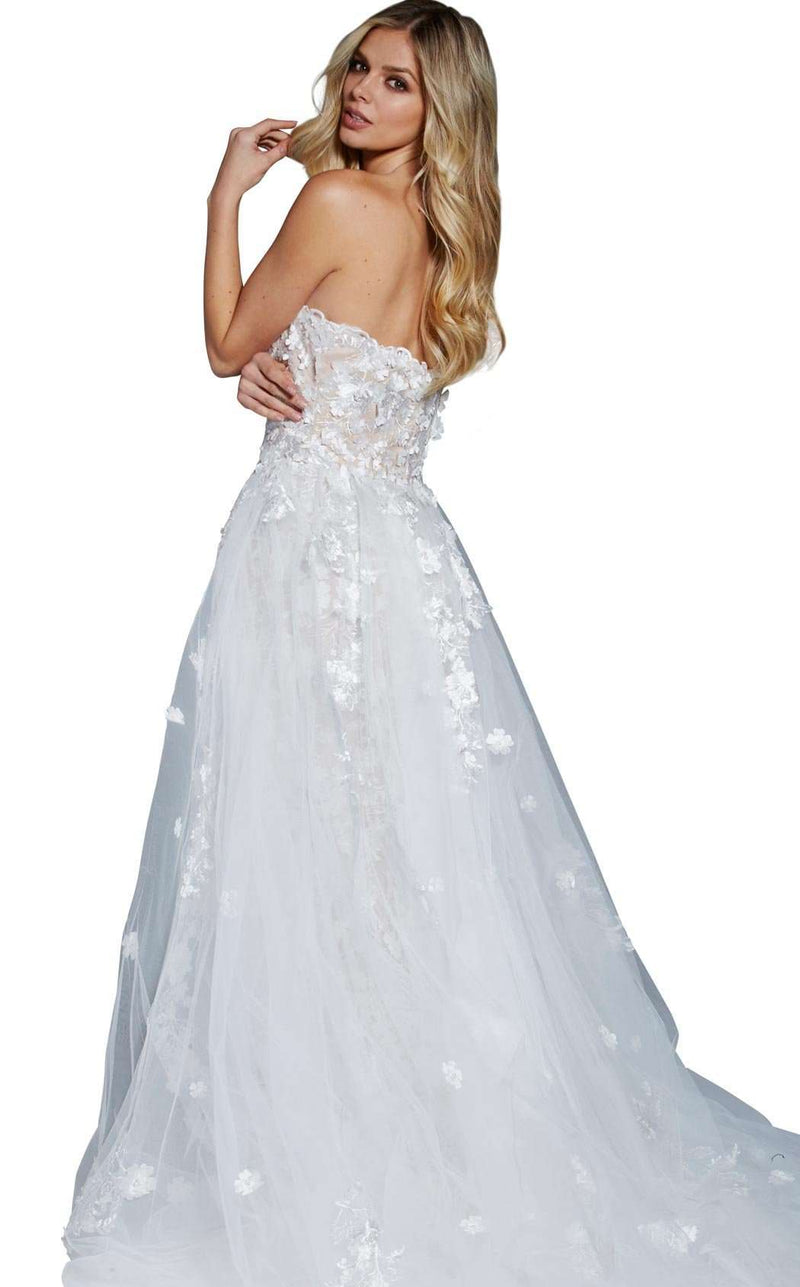 Jovani 55616 Off White/Nude