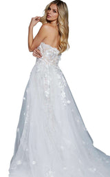 Jovani 55616BG Off White/Nude
