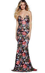 Jovani 55745 Black Multi