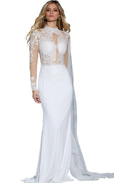 Jovani 57796 Off White/Nude