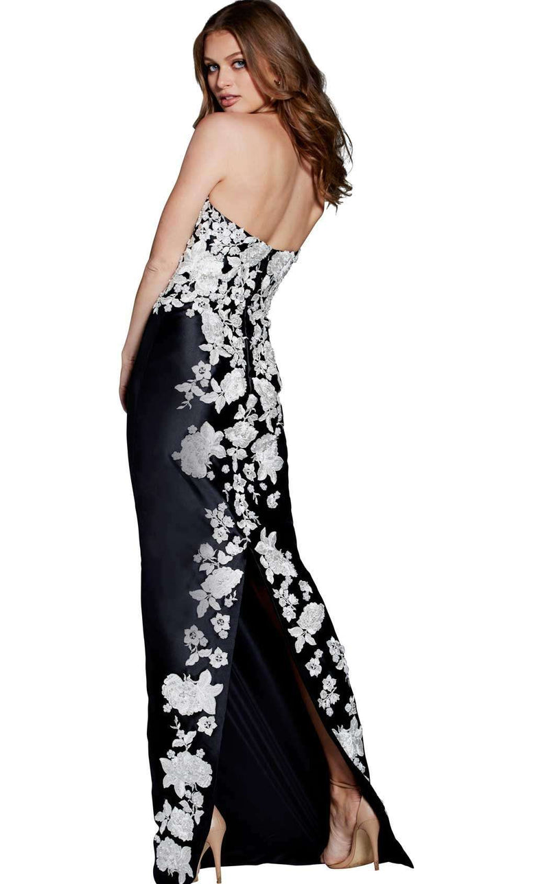 Jovani 57801 Black-White
