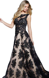 Jovani 57821 Black-Nude