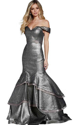Jovani 59100 Taupe/Black