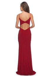 La Femme 28079 Dress Deep Red