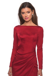La Femme 28192 Dress Deep Red