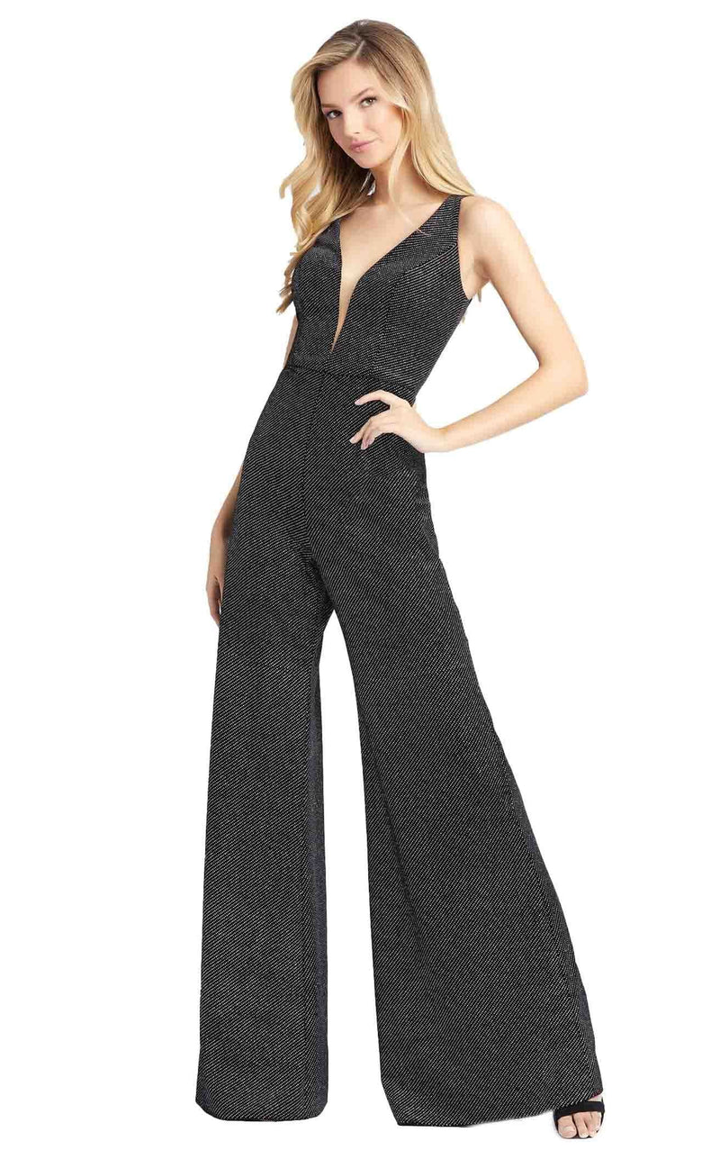 Mac Duggal 30618D Black Silver